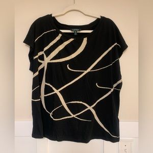 XXL - Ralph Lauren Black T-shirt with design
